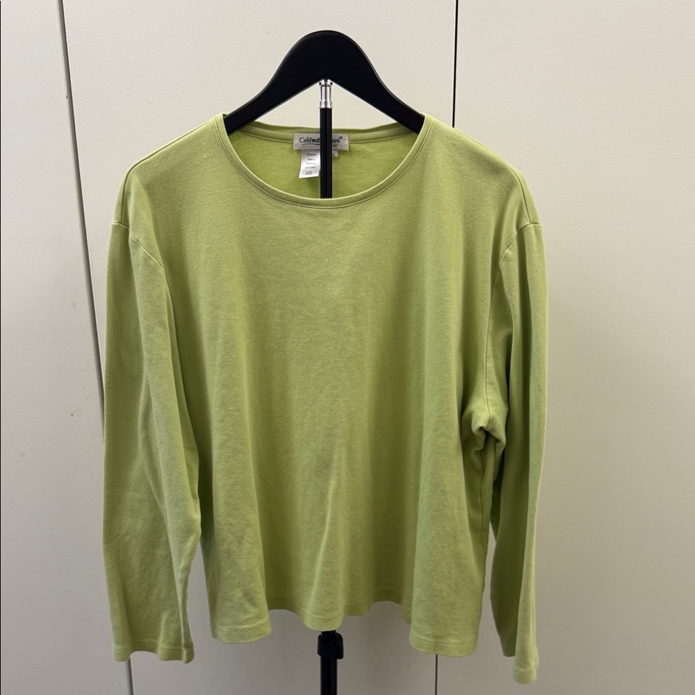 Coldwater Creek Light Green Long Sleeve Tee